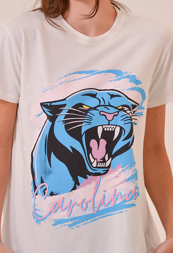 ASOS DESIGN NFL Panther oversized t-shirt with front and back print