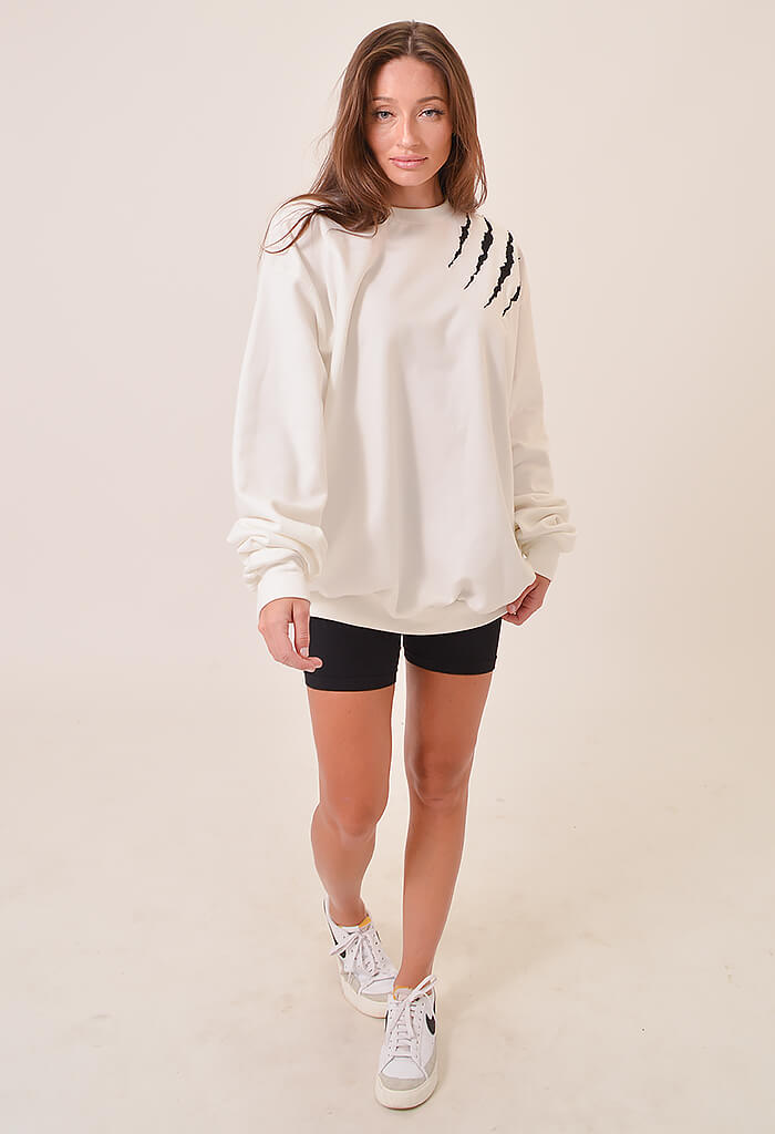 Prep Rally the Label White Claw Boyfriend Sweatshirt