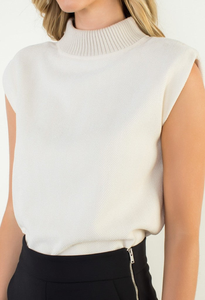 THML Loren Mock Neck Top