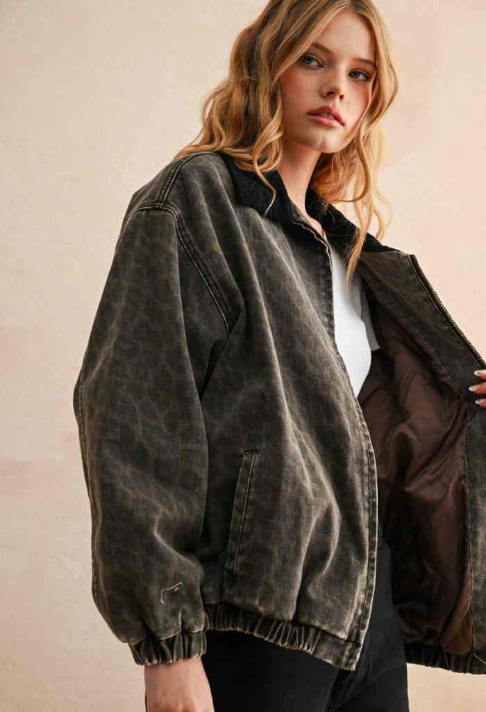 KK Bloom Sabrina Leopard Jacket