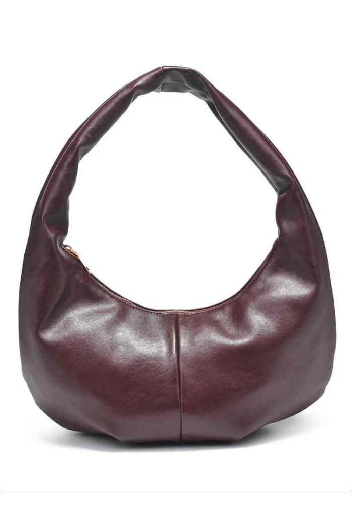 KK Bloom Croissant Bag-Burgundy