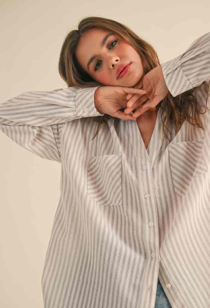 KK Bloom Sugar Baby Buttondown Blouse