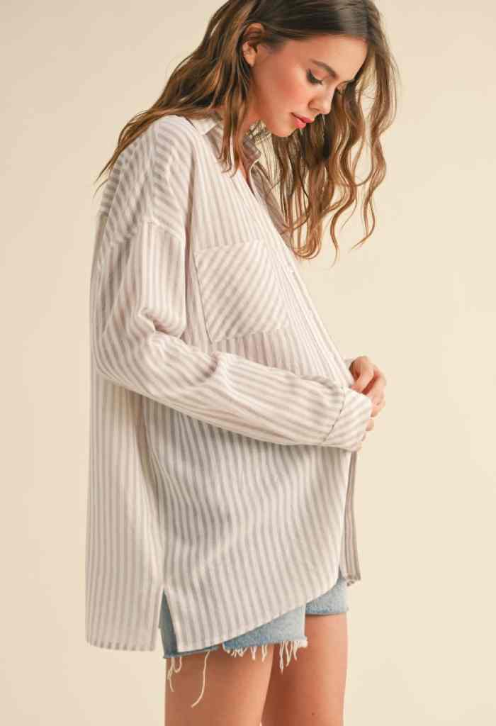 KK Bloom Sugar Baby Buttondown Blouse