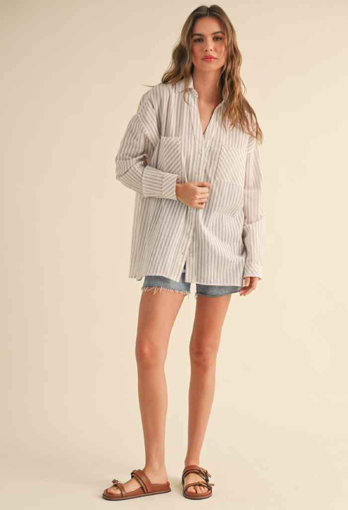 KK Bloom Sugar Baby Buttondown Blouse