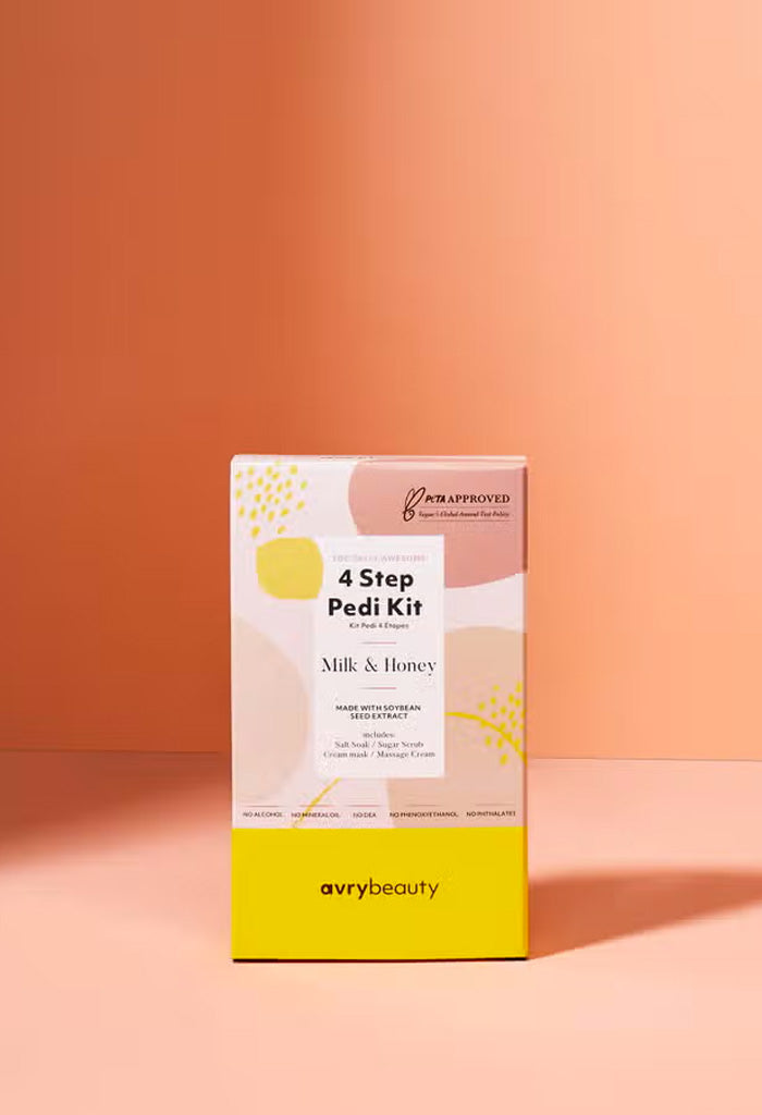 Avry Beauty Milk and Honey 4 Step Pedi Kit