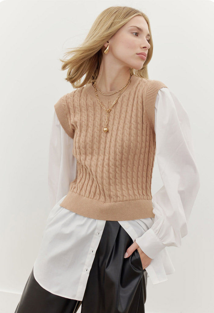 KK Bloom Loren Layer Sweater Top