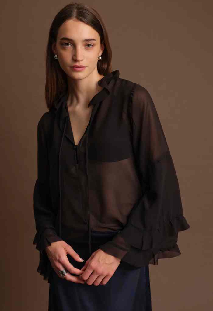 Deluc Bradley Blouse-Black