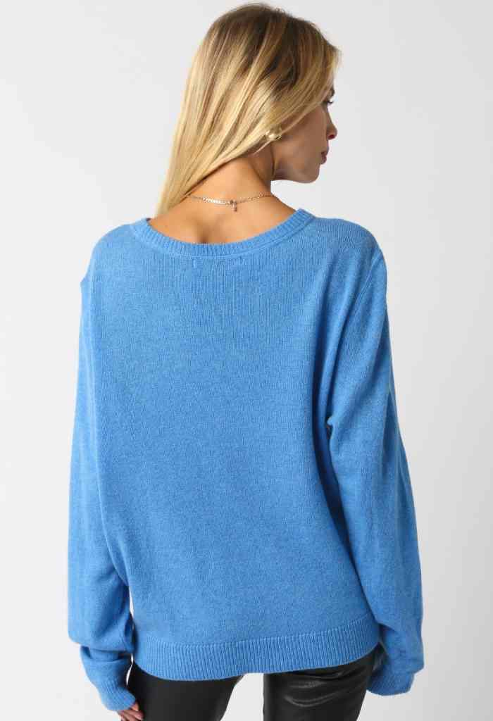 KK Bloom Cloud Sweater-Blue