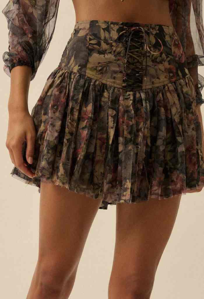 KK Bloom Rachel Mini Skirt