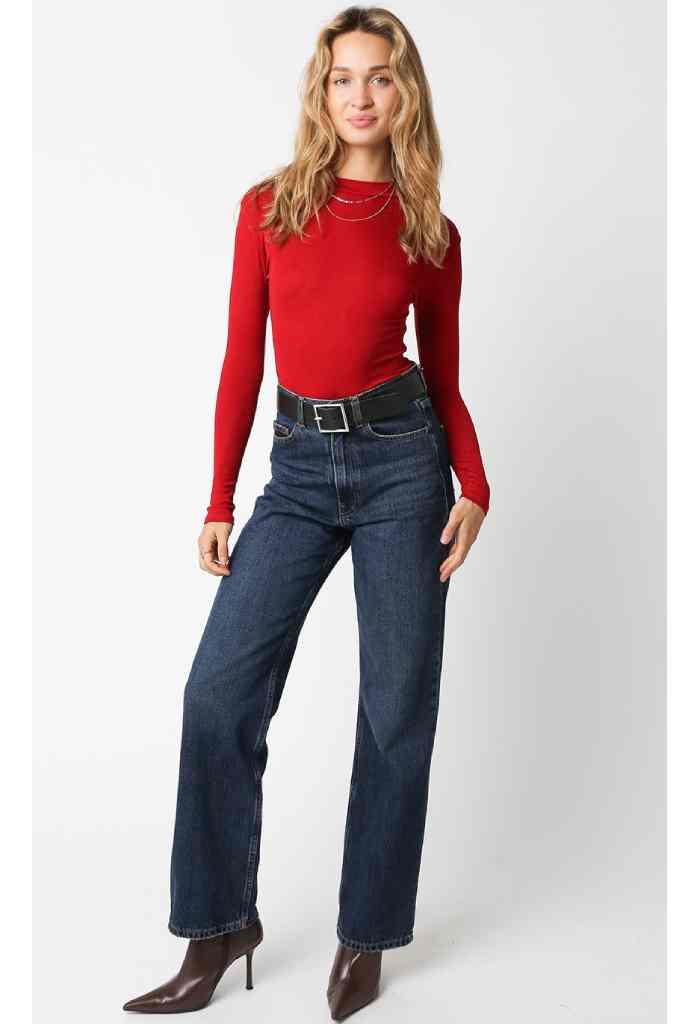 KK Bloom Riley Bodysuit-Ruby