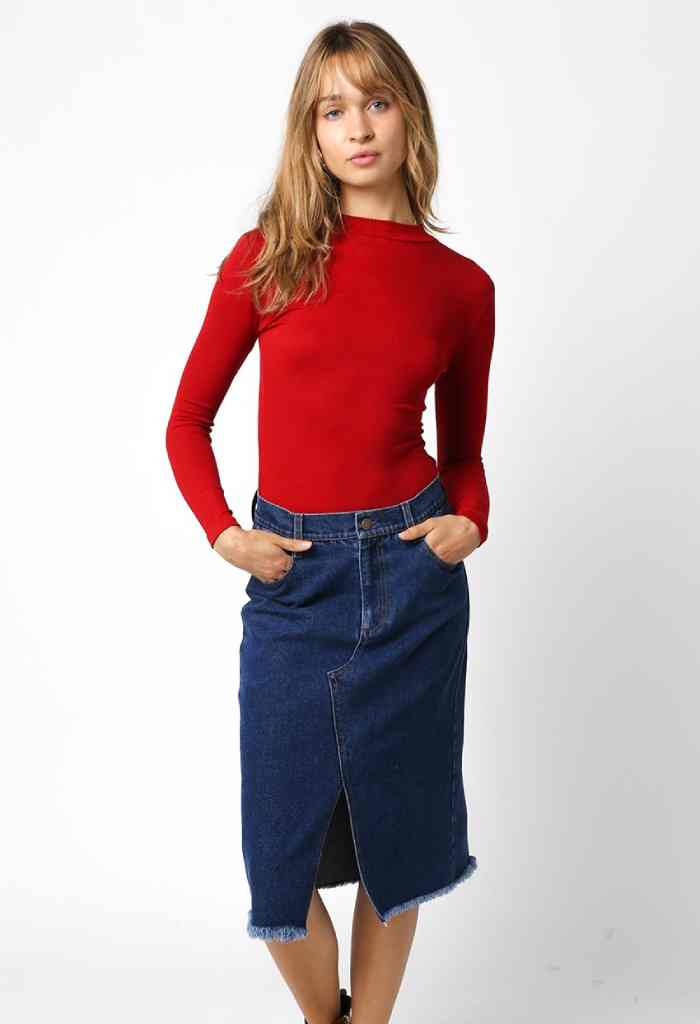 KK Bloom Riley Bodysuit-Ruby