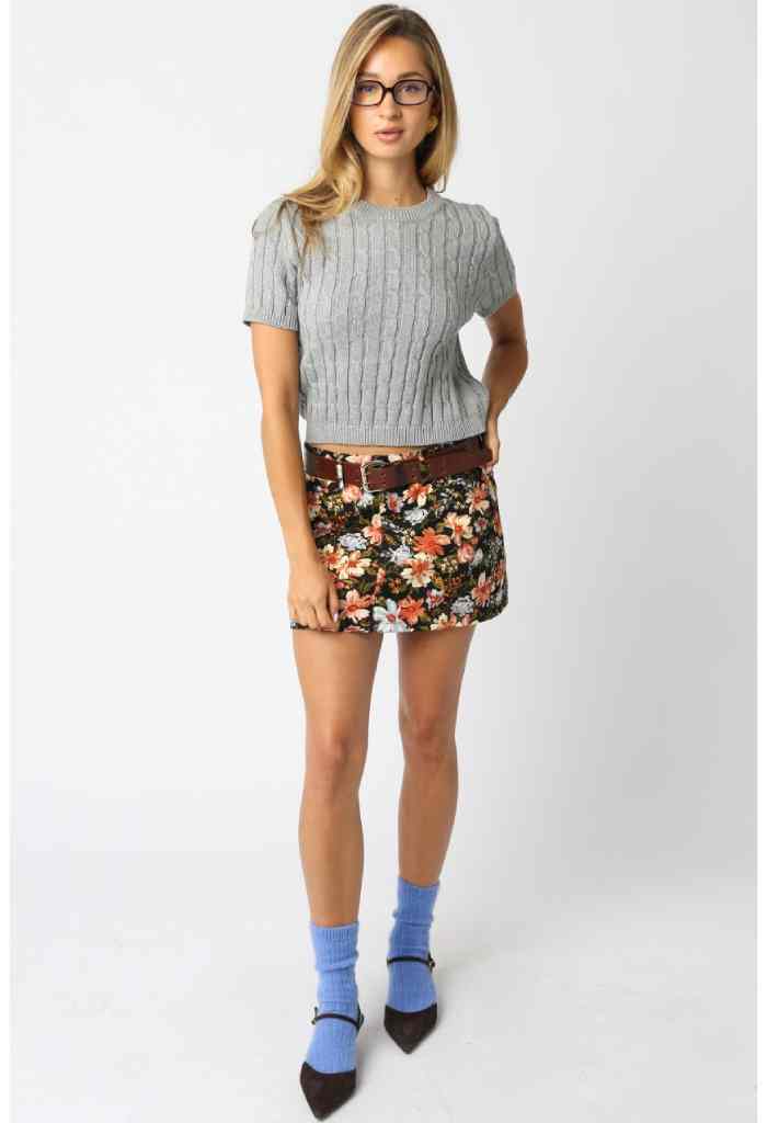 KK Bloom Flower Power Mini Skirt