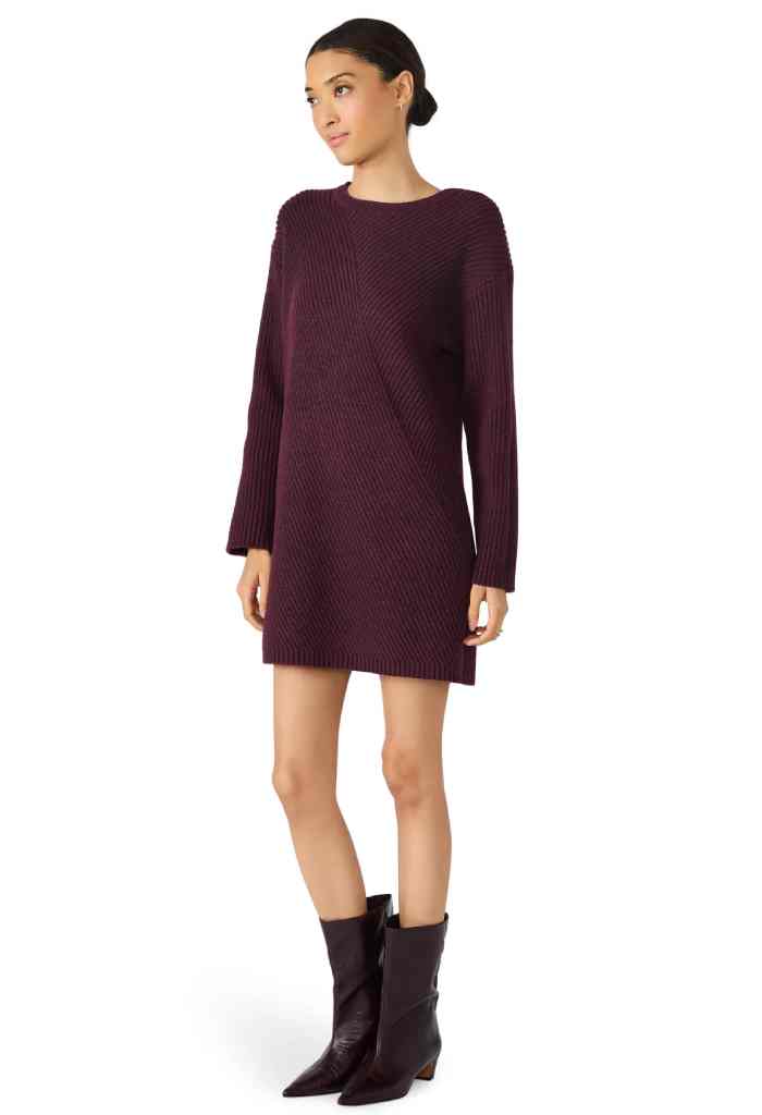 Steve Madden Abbie Sweater Dress-Beet