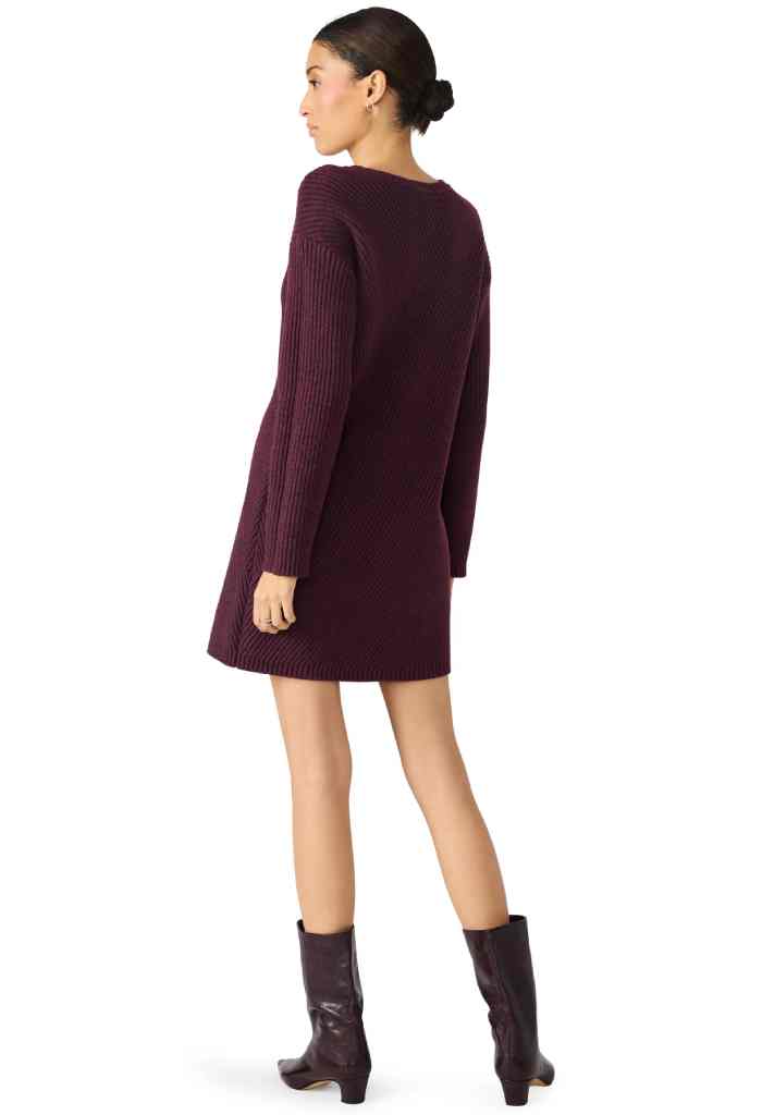 Steve Madden Abbie Sweater Dress-Beet