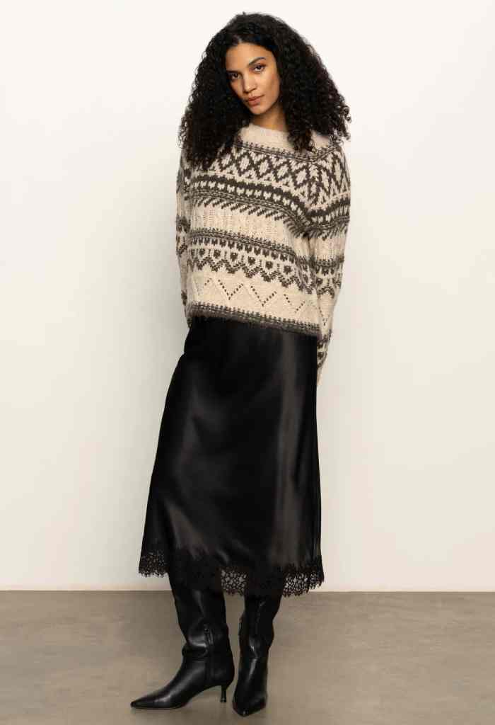 Sanctuary Clothing Slip Skirt With Lace