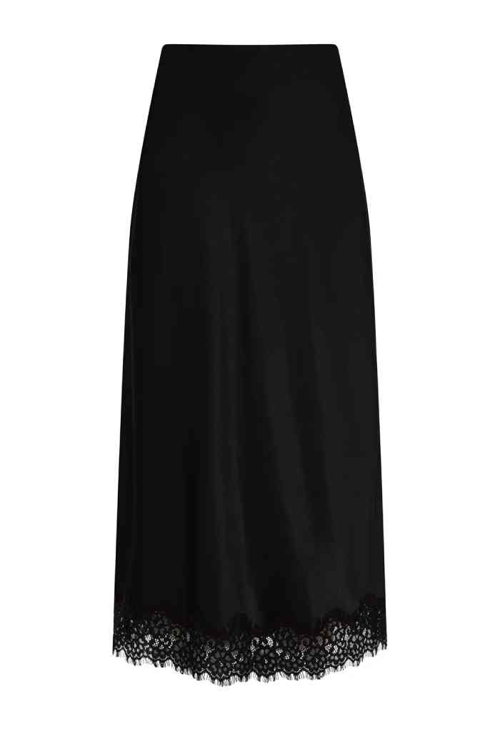 Sanctuary Clothing Slip Skirt With Lace