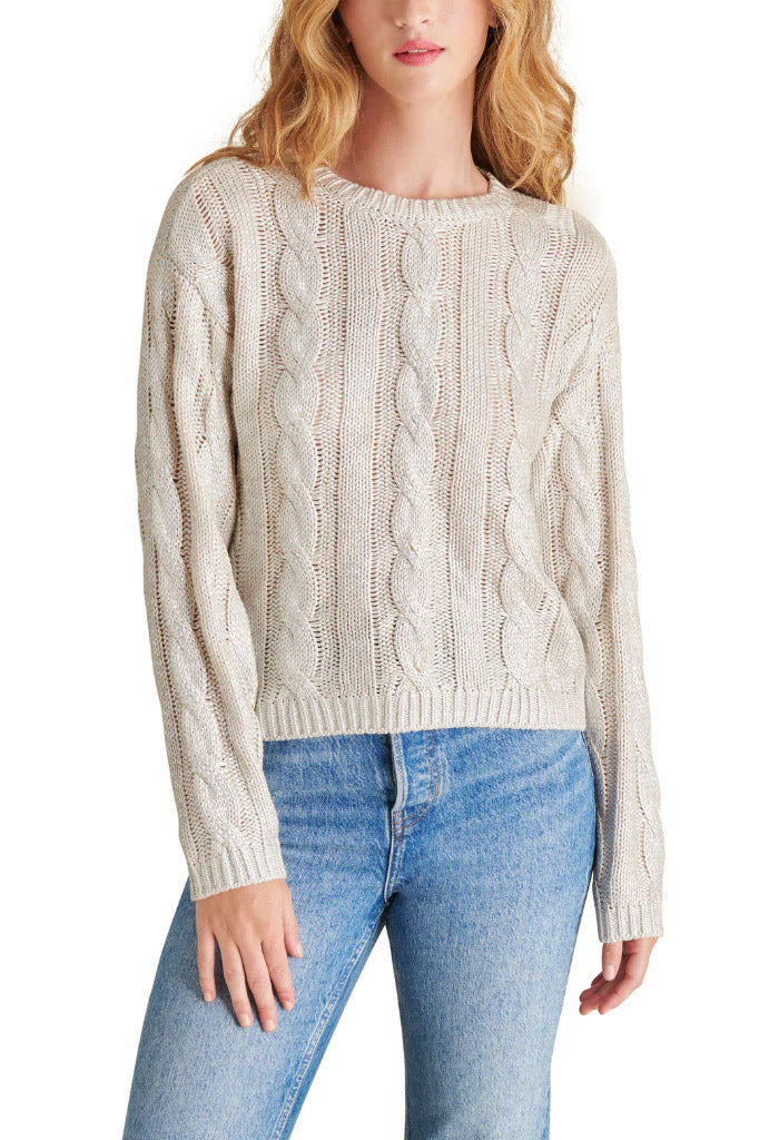 Steve Madden Renzo Sweater-Antique Ivory