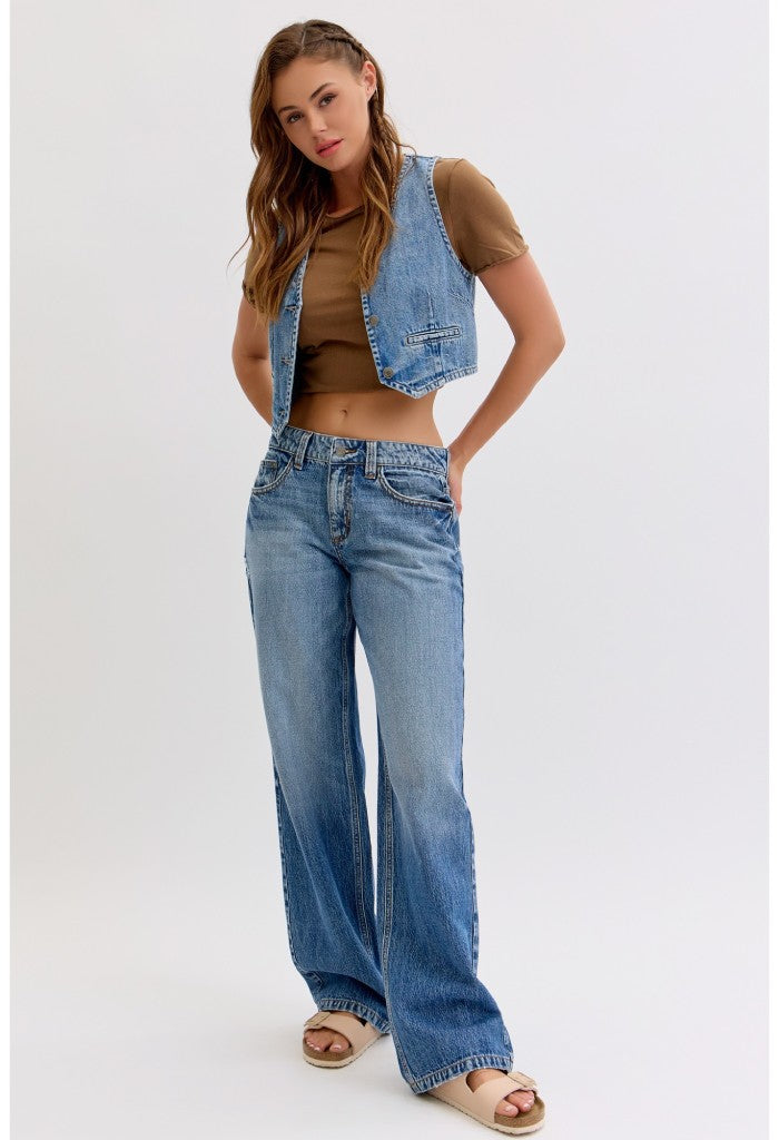 KK Bloom 90s Low Rise Baggy Denim