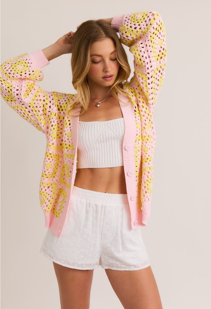 KK Bloom Crochet Cardigan