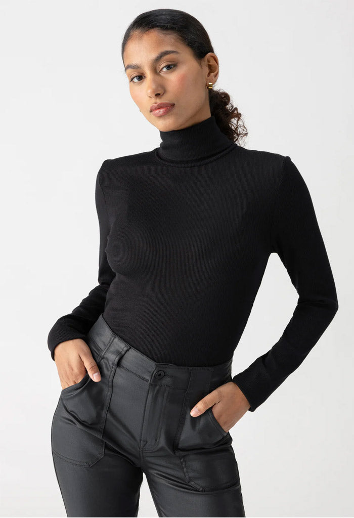 Sanctuary Essential Turtleneck-Black