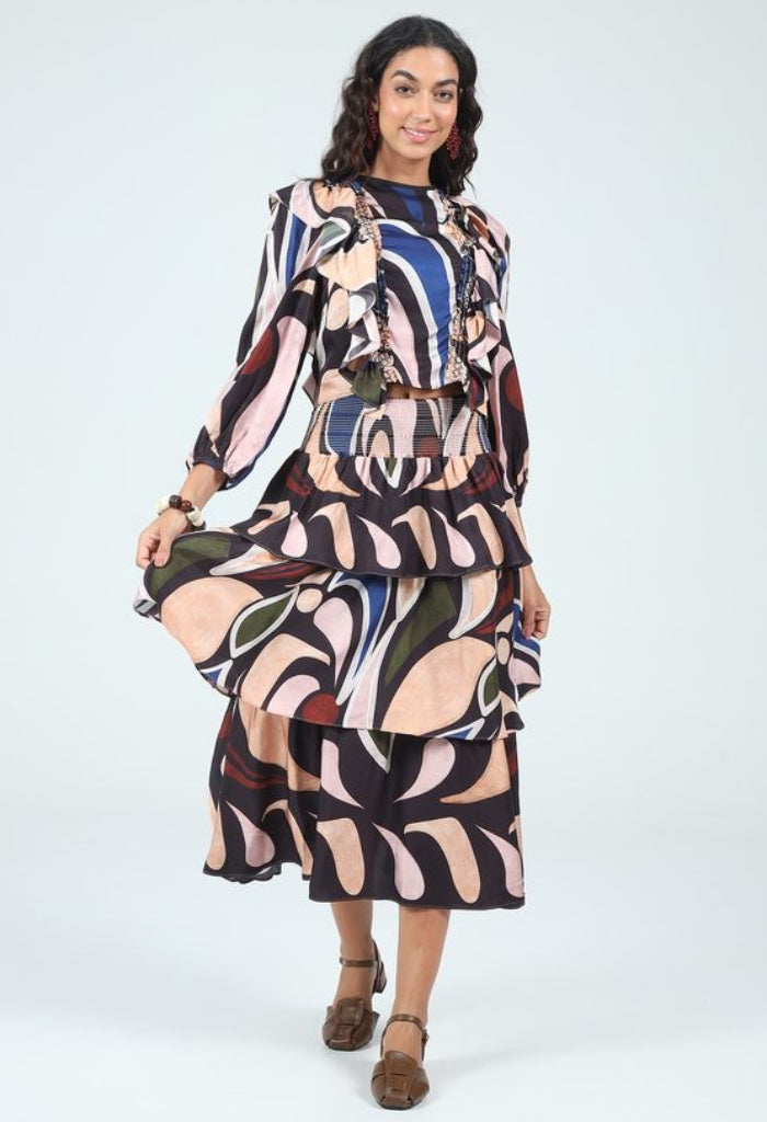 KK Bloom Maggie Midi Skirt