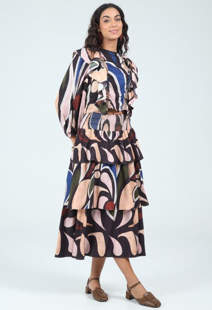 KK Bloom Maggie Midi Skirt