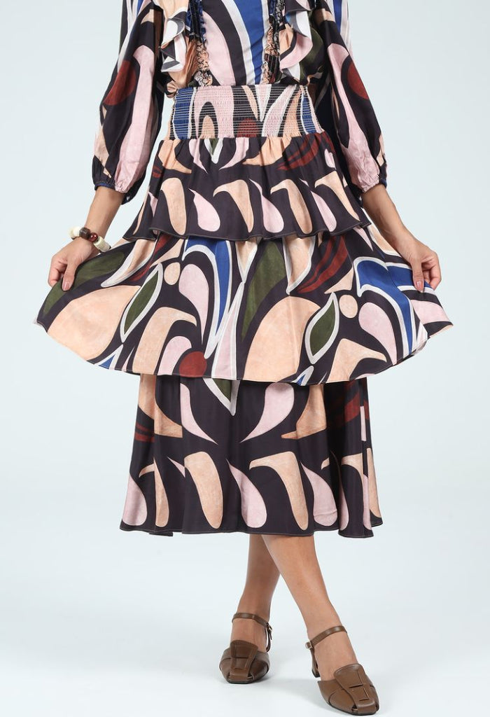 KK Bloom Maggie Midi Skirt