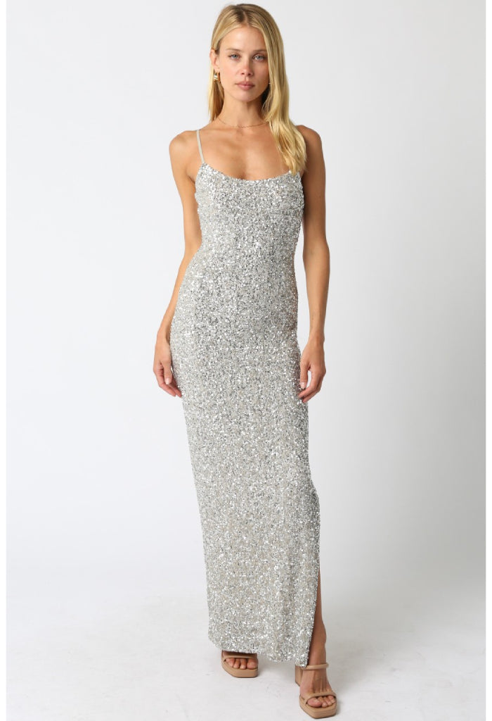 KK Bloom Champagne Toast Maxi Dress