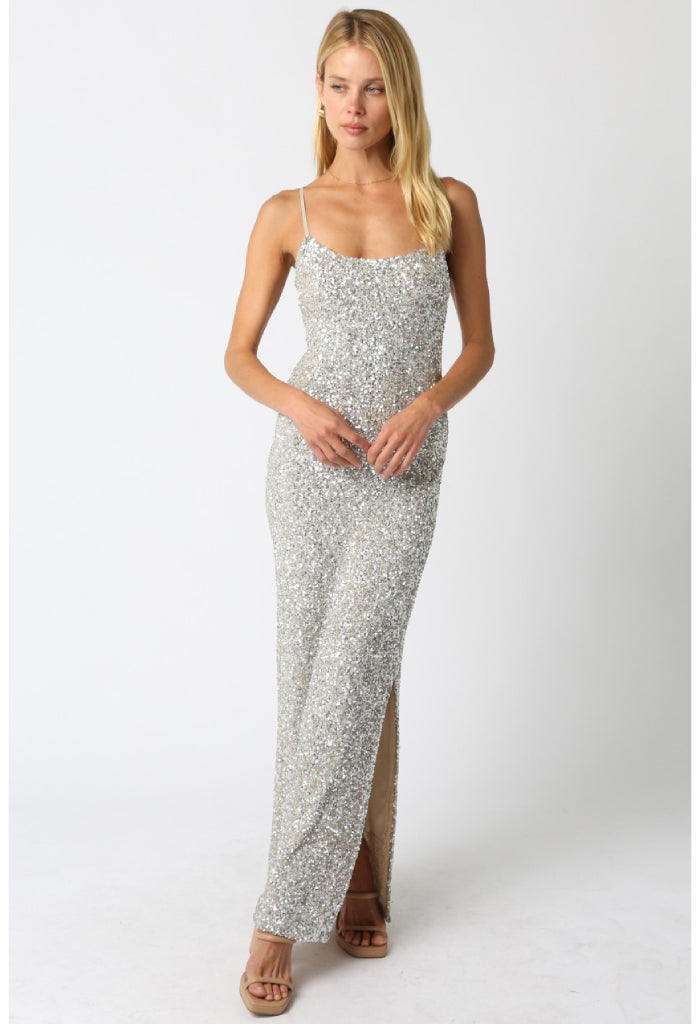 KK Bloom Champagne Toast Maxi Dress