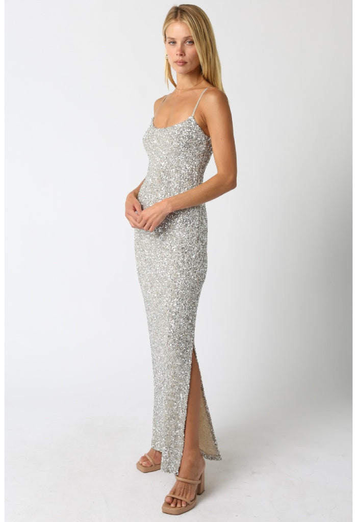 KK Bloom Champagne Toast Maxi Dress