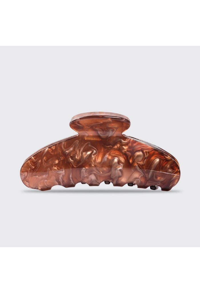 Kitsch Eco Friendly Marble Claw Clip-Brunette
