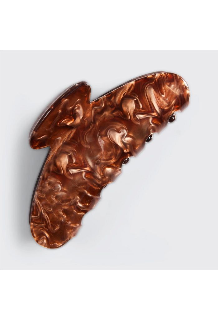 Kitsch Eco Friendly Marble Claw Clip-Brunette