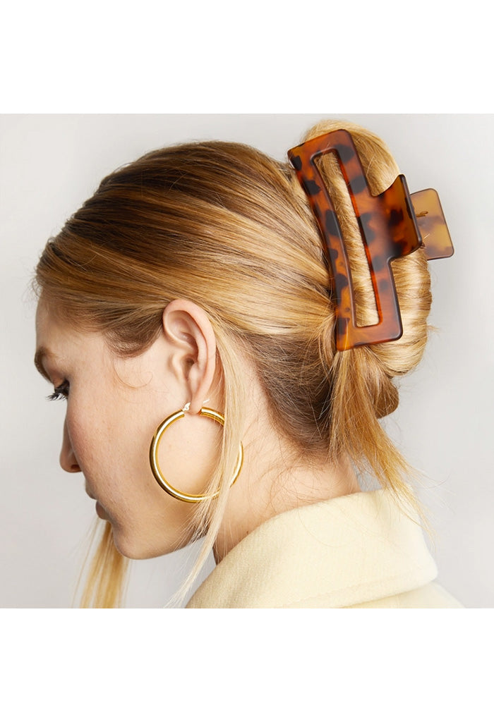 Kitsch Recycled Plastic Assorted Claw Clips-Rectangles