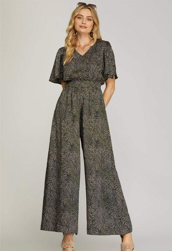 KK Bloom Hunter Jumpsuit-Green