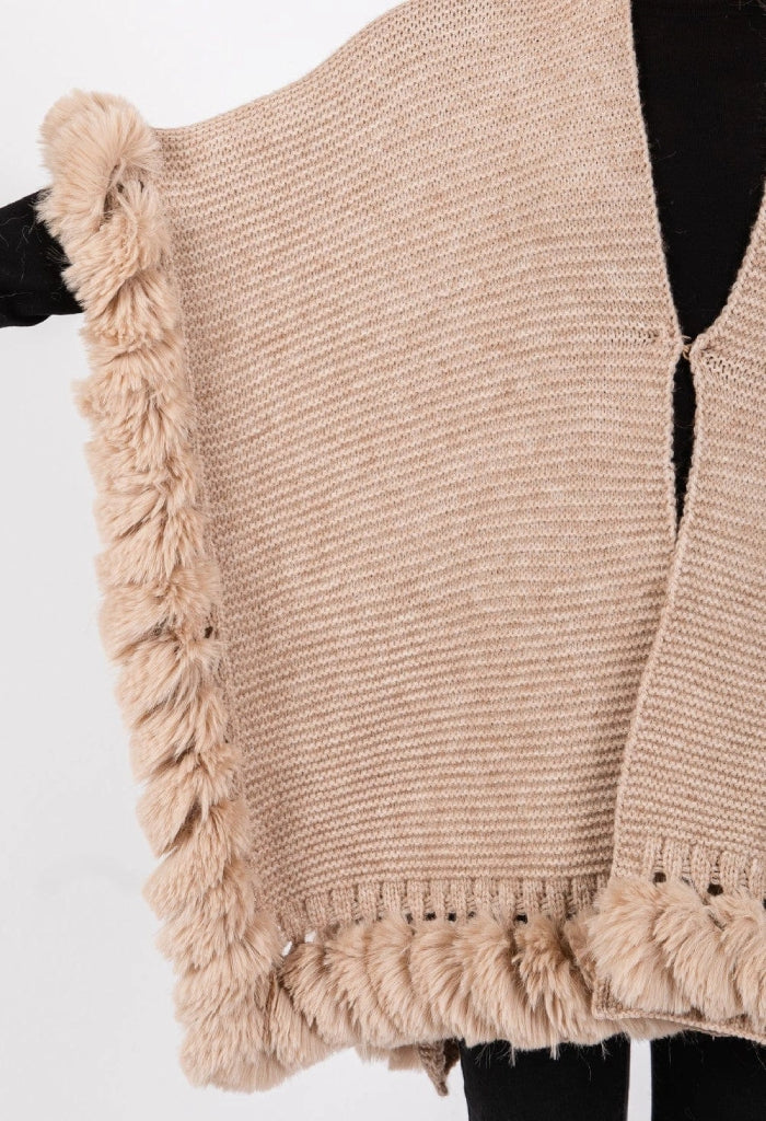 KK Bloom Cozy Caviar Poncho