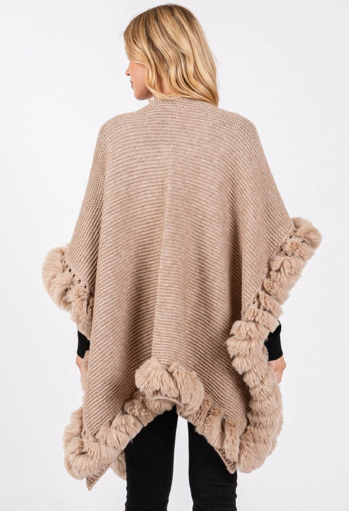KK Bloom Cozy Caviar Poncho