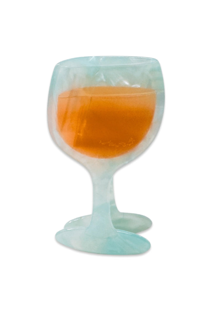 KK Bloom Rose Wine Glass Hair Clip