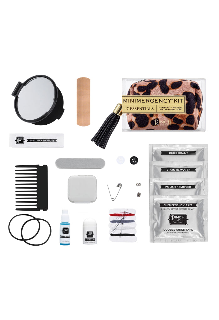 Pinch Blush Leopard Minimergency Kit
