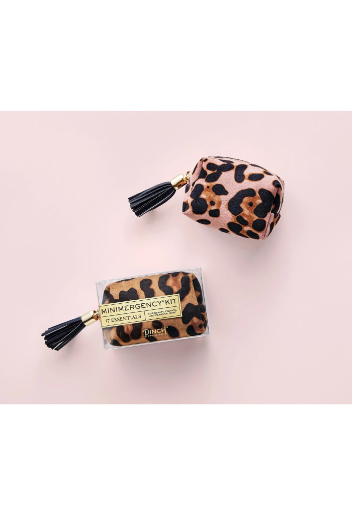 Pinch Blush Leopard Minimergency Kit