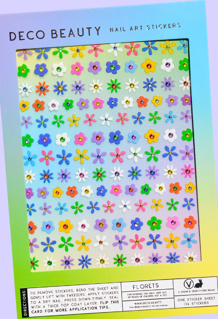 Deco Beauty Nail Art Stickers-Florets