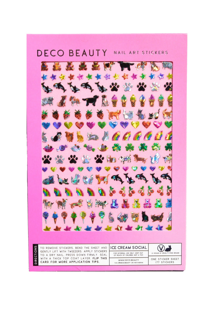 Deco Beauty Nail Art Stickers-Ice Cream Social