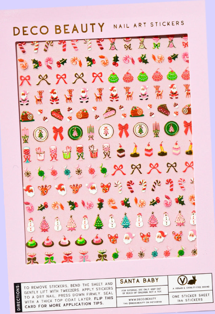 Deco Beauty Nail Art Stickers-Santa Baby