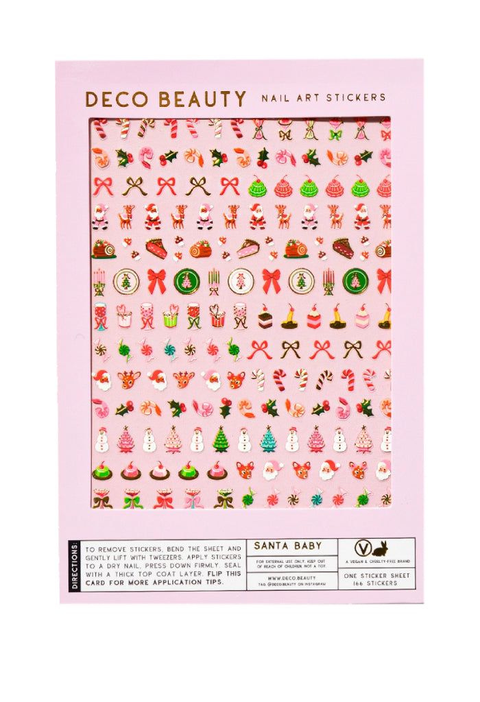 Deco Beauty Nail Art Stickers-Santa Baby