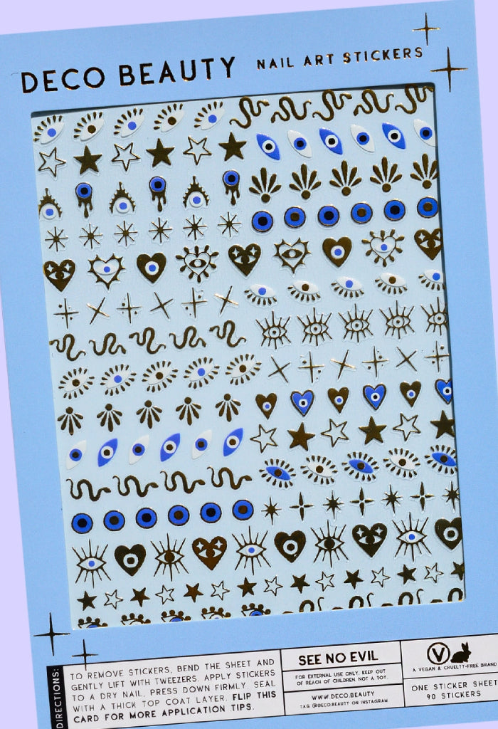 Deco Beauty Nail Art Stickers-See No Evil