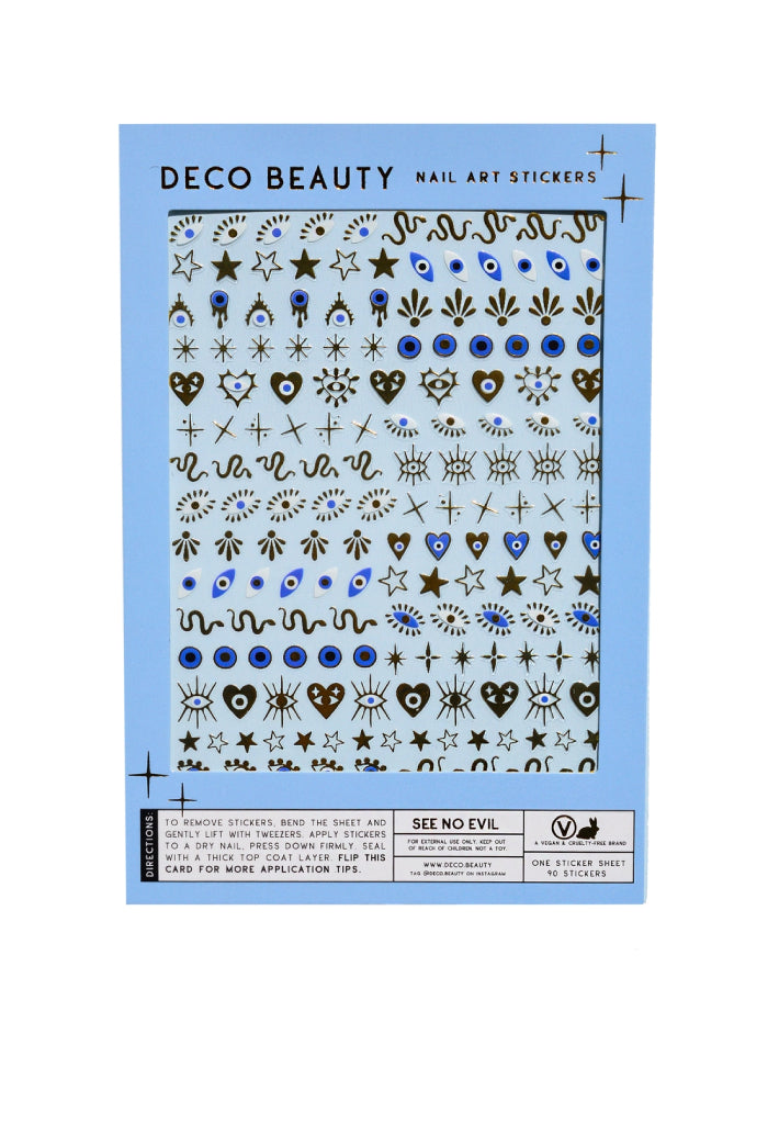 Deco Beauty Nail Art Stickers-See No Evil