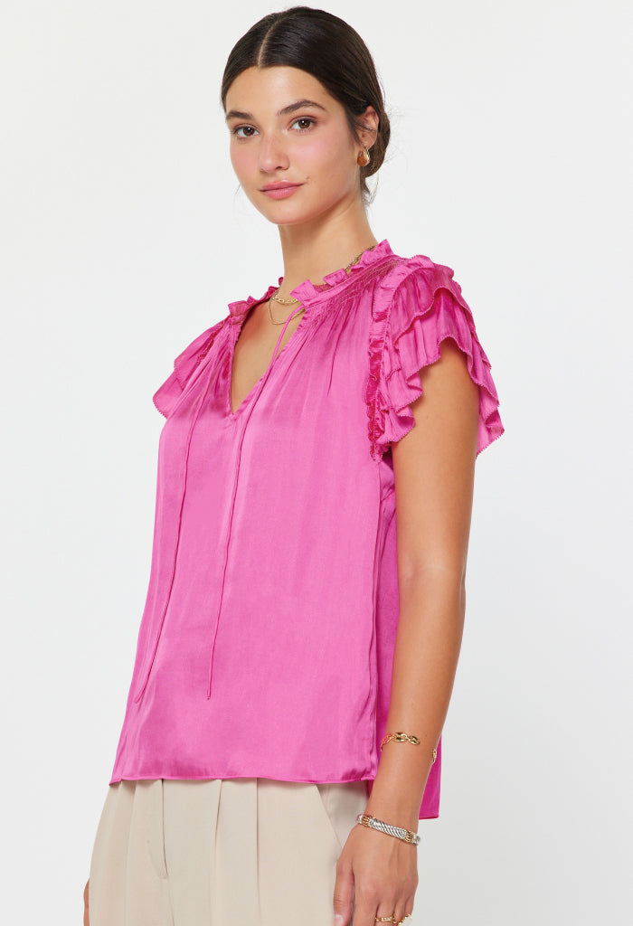 Current Air Pink Glow Blouse