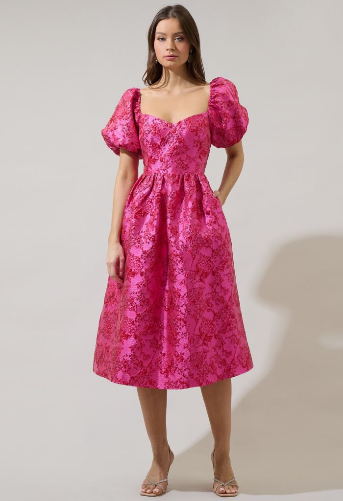 KK Bloom Danica Jacquard Dress