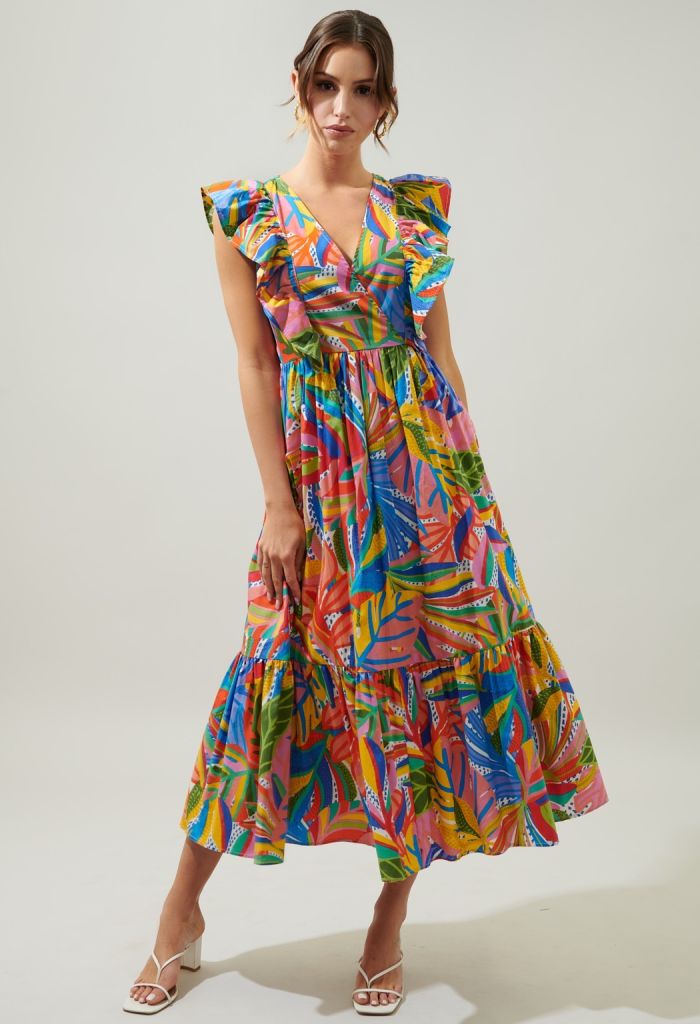 KK Bloom New Guinea Midi Dress