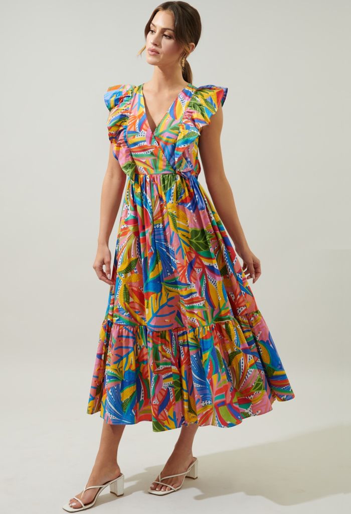 KK Bloom New Guinea Midi Dress