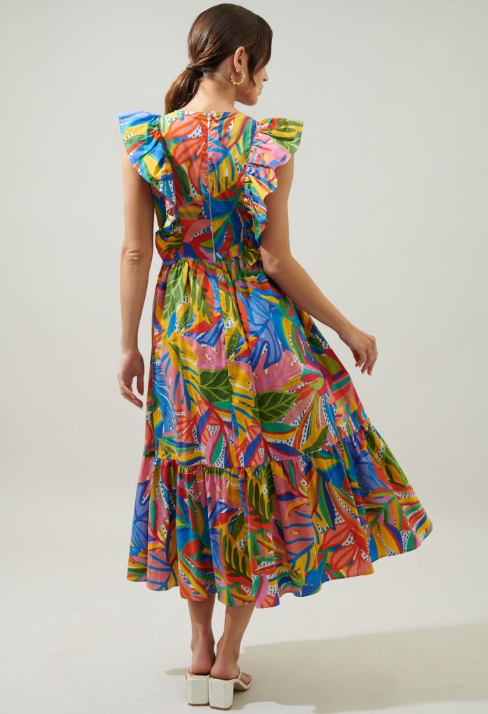 KK Bloom New Guinea Midi Dress